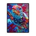 thumbnail image 1 of RYLABLUE Cute Sea Turtle Fleece Blanket Throw Blanket 58x80 inches, 1 of 1