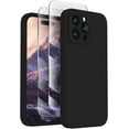 thumbnail image 1 of FireNova Funda diseñada para iPhone 15 Pro, funda de silicona mejorada [protección de cámara] con [2 protectores de pantalla], forro interior de microfibra suave antiarañazos, 6,1 pulgadas, verde alpi, 1 of 4