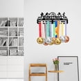thumbnail image 6 of BasketbMedal Holder Sports Medal Hanger for Basketball Sturdy Platinum Steel Metal with Basketball Moves Wall Mounted Hooks Medal Rack Display Load Capacity about 10KG, 6 of 7
