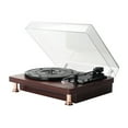 thumbnail image 2 of Desktop Vinyl Turntable Record Player with Built-in Speakers and Bluetooth, Supports 3-Speed, Black, 2 of 8