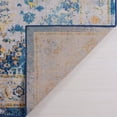 thumbnail image 4 of Ladole Rugs Modena Traditional Design Turkish Machine Made Beautiful Indoor Big Runner Rug Carpet Tapis in Blue Multicolor, 4 of 4