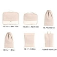 thumbnail image 3 of JilgTeok Packing Cubes For Travel, 6 Set Luggage Organizers With Shoe Bag, Electronics Bag, Cosmetics Bag, Compression Cells, Accessories Bags With Lightweight Fabric, 3 of 6