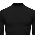 thumbnail image 6 of USNSM Men's Mock Turtleneck Long Sleeve Soft Lightweight Casual Slim Fit Pullover Stretch Knit Top for Fall Winter Black XL, 6 of 6