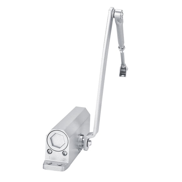 Adjustable Overhead Door Closer, Heavy Duty Fire Rated Opener Closer Automatic, 45-75KG, Suitable for Doors with 600-1200mm Width, Tested to 1,000,000 Cycles