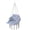 Blue and White, variant on Hanging Hammock Chair with Cushion, Macrame Swing Chair For Garden