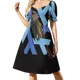 thumbnail image 1 of Nixos 20 09 Nightingale Camisa clásica Vestido corto de manga mono de verano para mujer Vestido de invitada de boda, 1 of 7