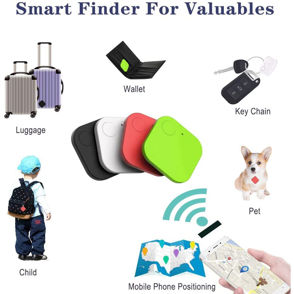 Key Finder 4 Pack Bluetooth Smart Tracker Locator Item Finder Phone and Others 