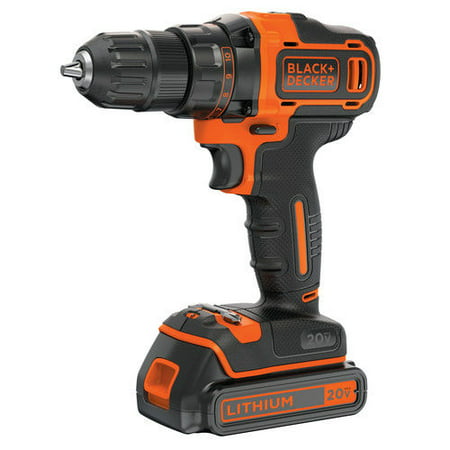 BLACK+DECKER 20-Volt MAX* Lithium 2 Speed Cordless Drill, (Best Cordless Right Angle Drill)