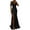 Black, variant on Women's 2025 Sequin Prom Dress - Sling Wrap Midi Dress, Sparkling Ruched Front, Polyester for Party/Evening