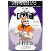 NFL 2021 Draft Football Trading Card HOBBY BLASTER Box [3 Autographs]