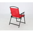 thumbnail image 6 of Mainstays Albany Lane 5 Piece Steel Outdoor Dining Set, Red, 6 of 11