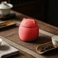 thumbnail image 6 of AFACUHX Ceramic Cat Design Tea Canister with Lid 180ml Mini Storage Jar for Tea Coffee Herb Sugar Spice Protective and Airtight for Home Kitchen Decor, 6 of 9