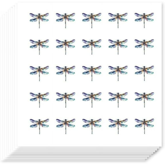 500Pcs Dragonfly Planner Stickers 0.5In Self-Adhesive Scrapbook Paper Insect Stickers Decals