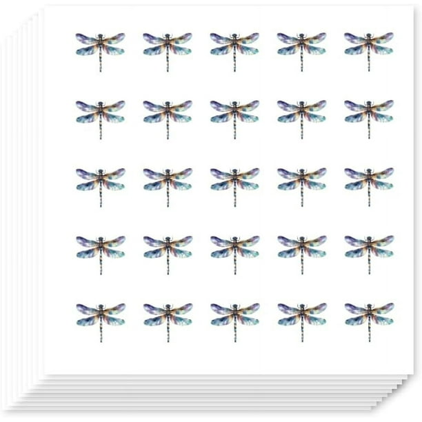 500 pegatinas autoadhesivas de libélulas para planificador, de 0,5 pulgadas, para papel de álbum de recortes, pegatinas de insectos