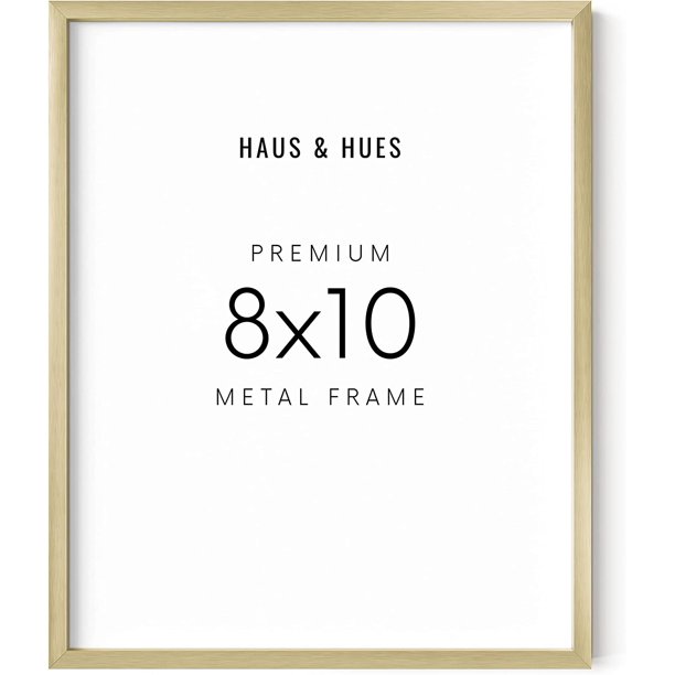 Haus and Hues 8x10 Gold Picture Frame Set of 1 8x10 Gold Poster Frame