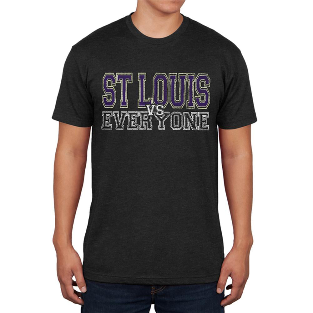 St Louis VS Everyone Vintage Distressed Mens Soft T Shirt Vintage