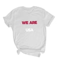 thumbnail image 4 of Zynoxe Soccer Cup 2026 Shirt Women USA Football Soccer Round Neck Summer Tops Casual Fashion Printed Host Sports Short Sleeve Tops White8 S, 4 of 5