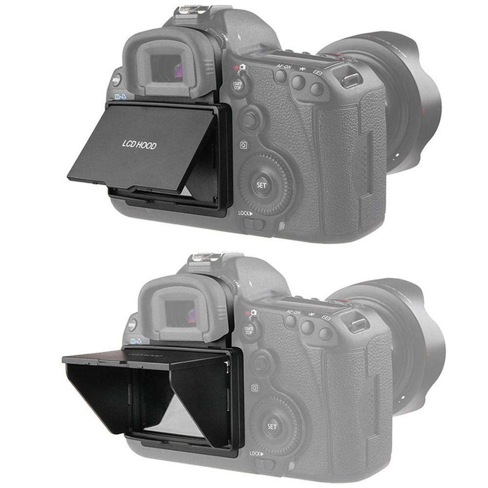 Tebru Camera Accessory,Camera LCD Monitor Screen Folding Hood Sunshade