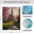 thumbnail image 3 of Diamond Art Kit for Adults, Sunset Brick Chapel Pathway Diamond Painting for Adults Beginners, 5D DIY Diamond Art Painting Kits, Colorful Diamond Painting Craft for Home Decor 12x16, 3 of 7