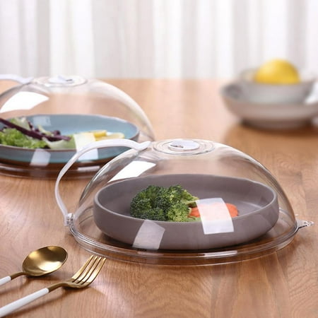 

ADVEN Microwave Food Cover Microwave Plate Cover Microwave Splatter Cover with Tray High Temperature Food Heating Cover