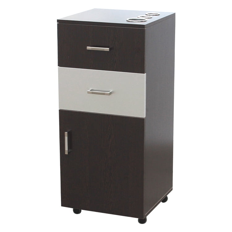 BELLA Rolling Styling Station, Rolling Stylist Cart with Appliance Holder, Drawer Storage