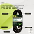 thumbnail image 6 of GoGreen Power GG-13725BK 16/3 25' Heavy Duty Extension Cord, Outdoor Extension Cord, Black, 25 Ft, 6 of 8