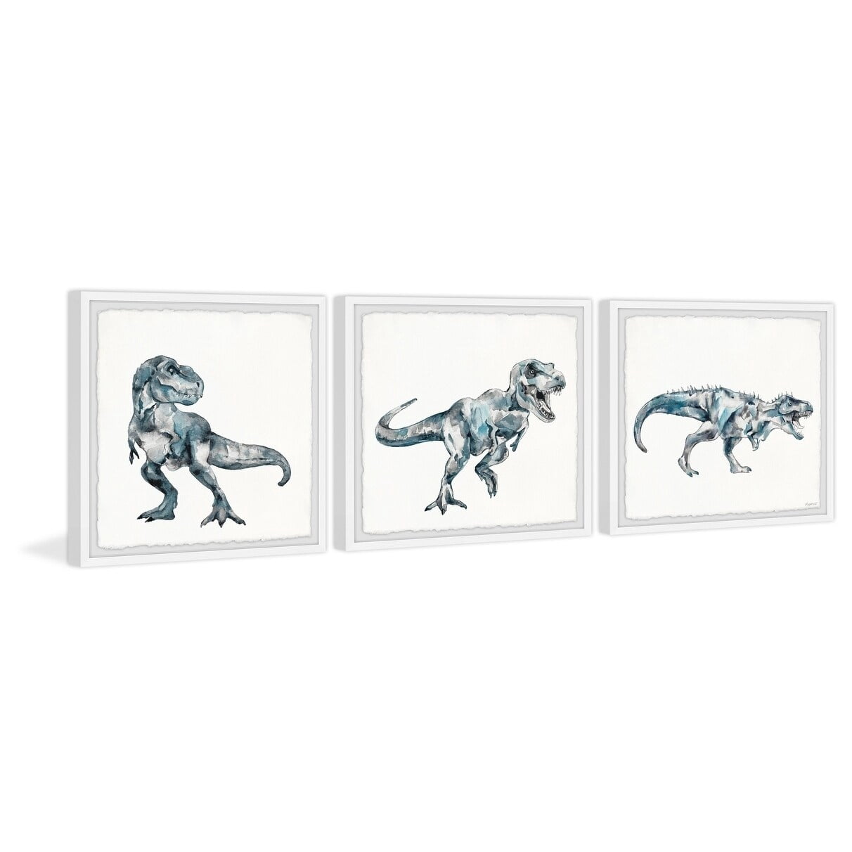Marmont Hill Bite and Fight T-Rex Triptych