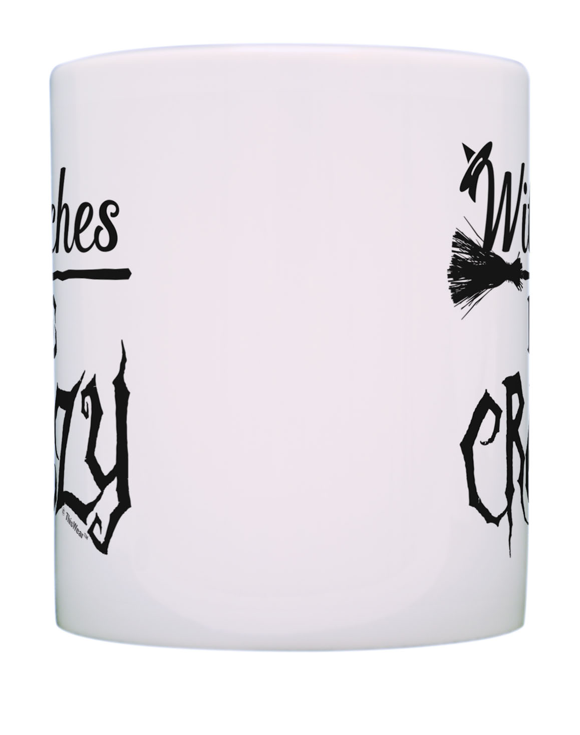 ThisWear Witch Gifts Witches Be Crazy Halloween Mug Set Pun Mug Set 11 ounce 2 Pack Coffee Mugs - image 3 of 4