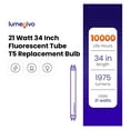 thumbnail image 7 of 21 Watts 34 Inch Fluorescent Tube T5 Replacement Bulb for ORBITEC F21 T5 CW F21T5/841 G5 Miniature Bi-Pin Base - 4100K Cool White - 10,000 Hours - 1975 Lumens, 7 of 7