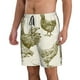 thumbnail image 2 of Fotbe Chickens Trajes de Baño Estampados para Hombre, Shorts de Verano de Secado Rápido, Ropa de Playa, Bañadores-Large, 2 of 6