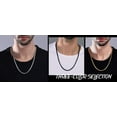 thumbnail image 5 of ChainsHouse Necklaces for Men Rolo Box Link Chain Black Hip Hop Chain Necklaces for Boyfriends Birthday Valentine's Day Gift, Width 4/6mm, 14-30Inch Length,Gift Box, 5 of 9