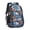Basketball and Star, variant on Basketball and Fire Teal Pattern Cute School Backpack Bag with Padded Back and Adjustable Shoulder Straps 16.9 X 12.6 X 5.9 Inches