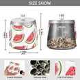 thumbnail image 2 of Yayeee Ashtray with Lid for Cigarette Smokeless Stainless Steel Home Ash Holder, White Watermelon, 2 of 7