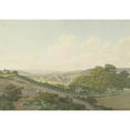 thumbnail image 3 of Marquard Wocher 18x14 Black Modern Framed Museum Art Print Titled - View from a Hill to the Village of St. Jakob Near Basel with a Pointed Church Tower (1803), 3 of 5