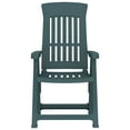 thumbnail image 2 of vidaXL Garden Reclining Chairs 2 pcs Green PP, 2 of 5