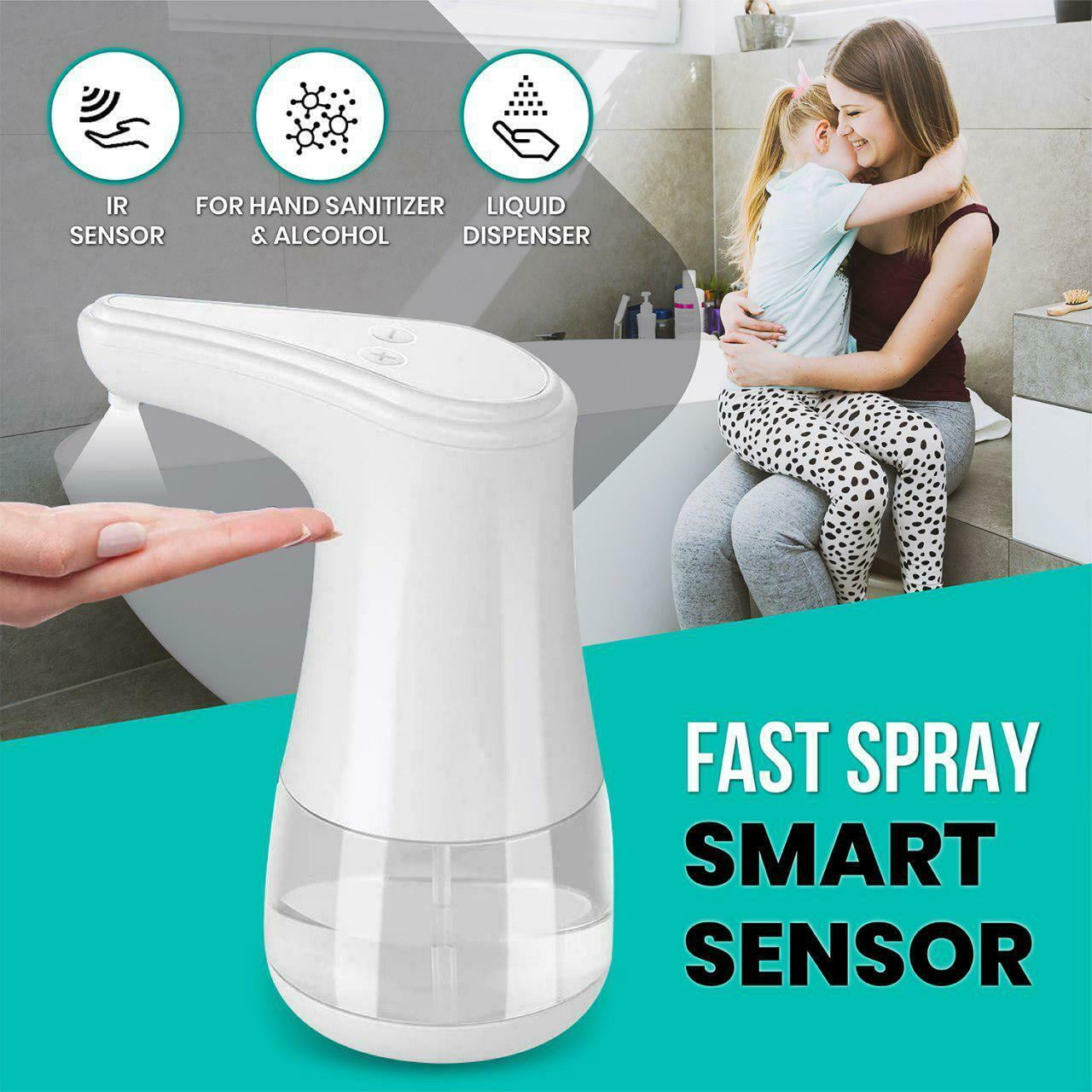 Alcohol Automatic Dispenser Infrared Induction Non-Contact Sprayer Bottles Touchless, Soap Dispenser Suitable for Home, Restaurant, School, Hotel (Alcohol)
