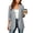 Gray women striped blazer a1, variant on Women Fall Winter Striped Long Sleeve Button Down Open Front Casual Blazer Basic Work Office Blazer Tops, Green XL