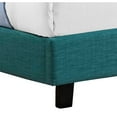 thumbnail image 4 of Picket House Furnishings Emery Upholstered Queen Platform Bed, Teal, 4 of 7