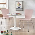 thumbnail image 2 of TMS Tula Modern Contemporary Stackable Bentwood Kids Chair (Set of 2), Pink, 2 of 7
