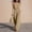 #0524-Khaki, variant on Womens Summer Backless V Neck Sleeveless Jumpsuit Wide Leg with Pockets Elastic Waist Loose Linen Feel for Daily Beach