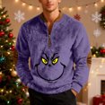 thumbnail image 2 of Merry Christmas Shirt Chrsitams Ugly Sweatshirts for Men Purple XXL, 2 of 5