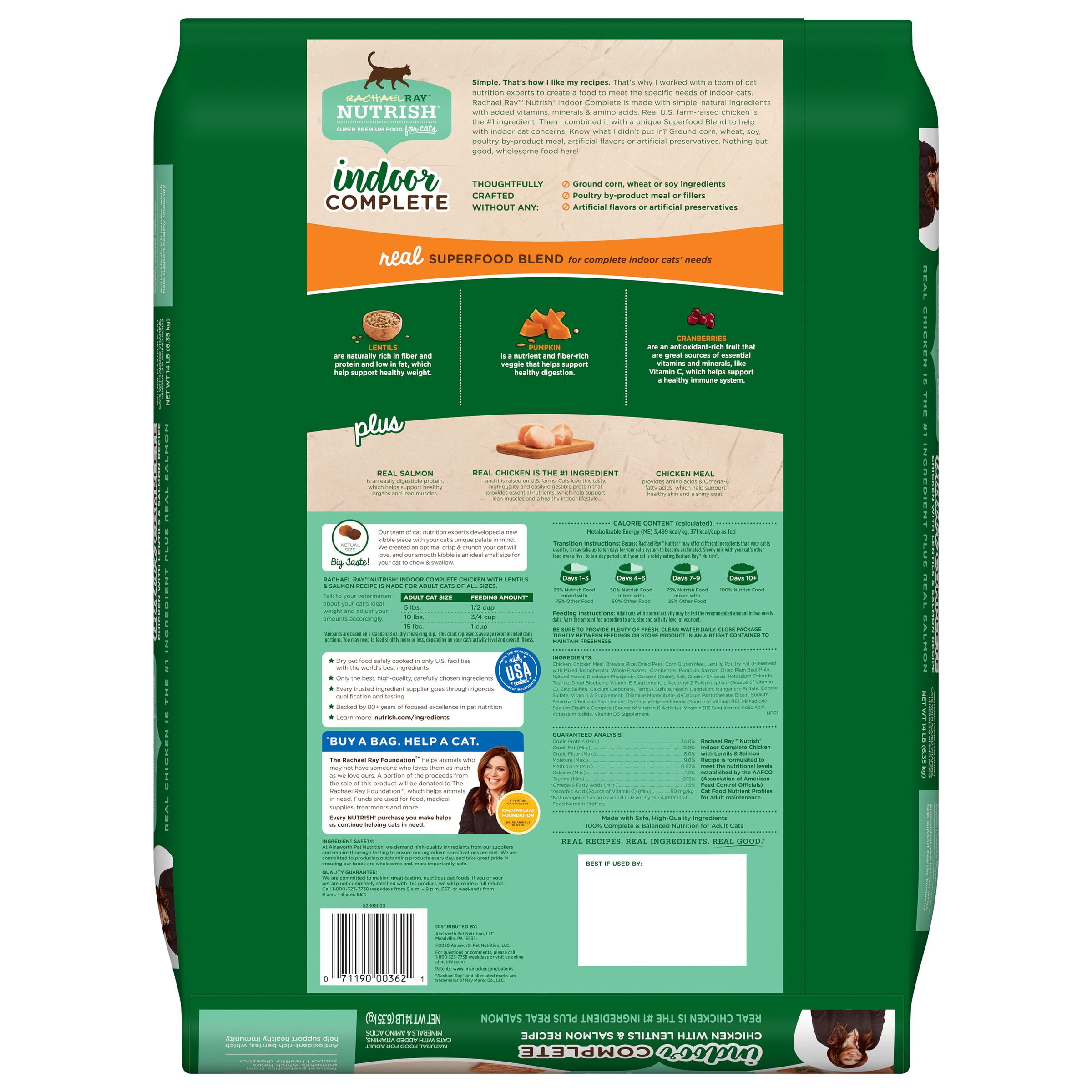 rachael ray indoor complete cat food