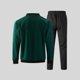 thumbnail image 3 of Ceisia Men's Regular Fit Waffle Knit Baseball Collar Jacket & Jogger Pants Set | Casual Outdoor Two-Piece Outfit Gifts, 3 of 5
