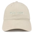 thumbnail image 1 of Trendy Apparel Shop 1970 Embroidered - 48th Birthday Gift Soft Cotton Baseball Cap - Royal, 1 of 2