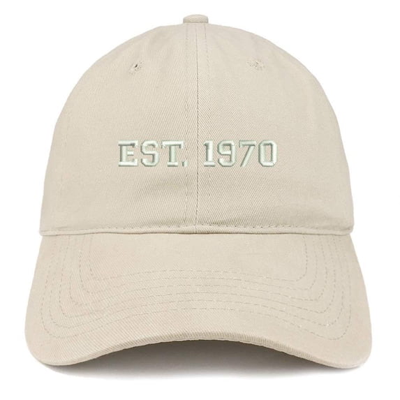 Trendy Apparel Shop 1970 Embroidered - 48th Birthday Gift Soft Cotton Baseball Cap - Royal