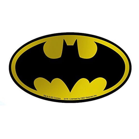 Licenses Products DC Comics Batman Logo Gold Foil Sticker