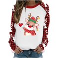 thumbnail image 1 of Sudadera Navideña Con Cuello Redondo Para Mujer, Camiseta Holgada Estampada A La Moda, Blusa de Manga Larga, Tops Informales Odeerbi ODB194645, 1 of 5