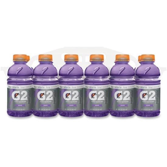 Gatorade G2 Grape Low-Calorie Sports Drinks - 12 fl oz (355 mL) - Bottle - 24 / Carton