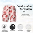 thumbnail image 3 of Yiaed Milk Tea Print Mens Swim Trunks Bathing Suit Compression Liner Beach Swim Shorts Swimwear Quick Dry Zipper Pocket No-Chafing Board Short-XX-Large, 3 of 6