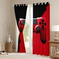 thumbnail image 3 of Manfei Teens Video Game Black Out Curtains,Console Game Lover Curtains Pack of 2 (42x63 Each),Green Black Bedroom Curtains For Kids,Microfiber Bedroom Decor, 3 of 6